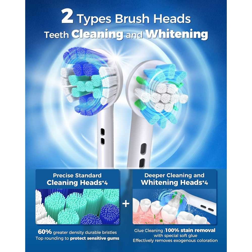 Advanced Rotating Electric Toothbrush with Multiple Brush Heads, Deep Cleaning Modes, and Smart Timer | TekChoice Electronics