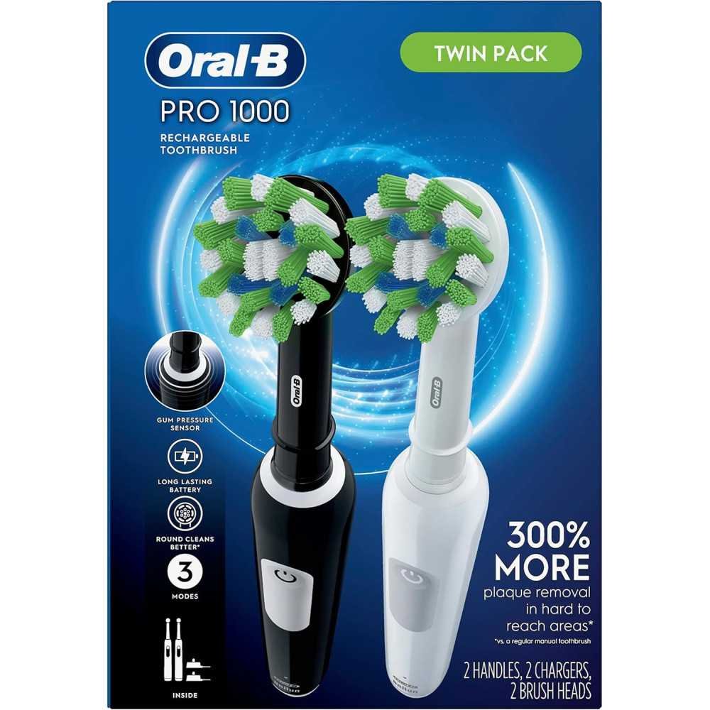 Pro 1000 CrossAction Electric Toothbrush Duo | TekChoice Electronics