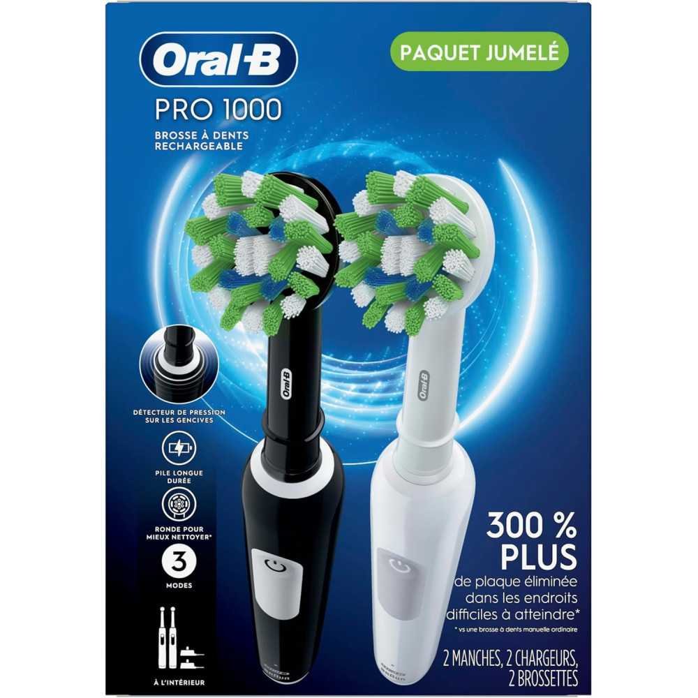 Pro 1000 CrossAction Electric Toothbrush Duo | TekChoice Electronics