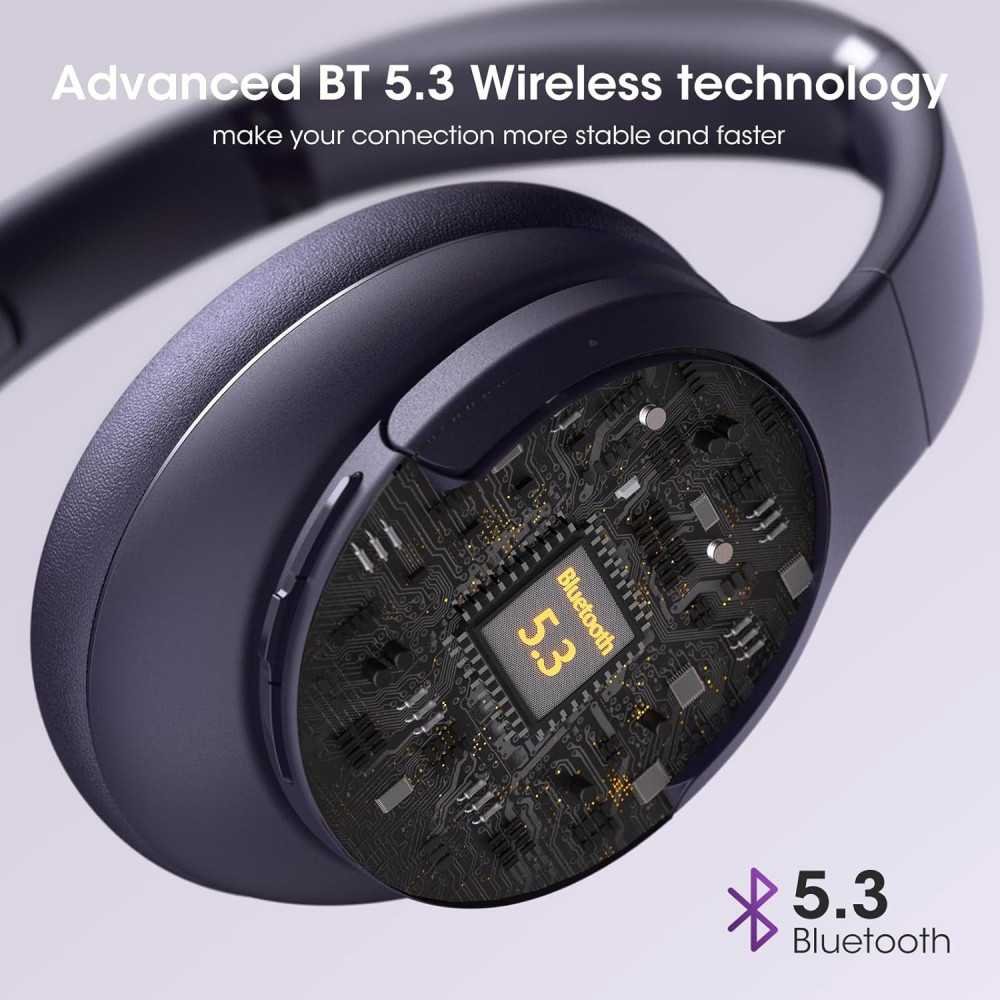 Bluetooth Headphones - 90H Playtime, Advanced EQ Modes, HD Mic, and More | TekChoice Electronics