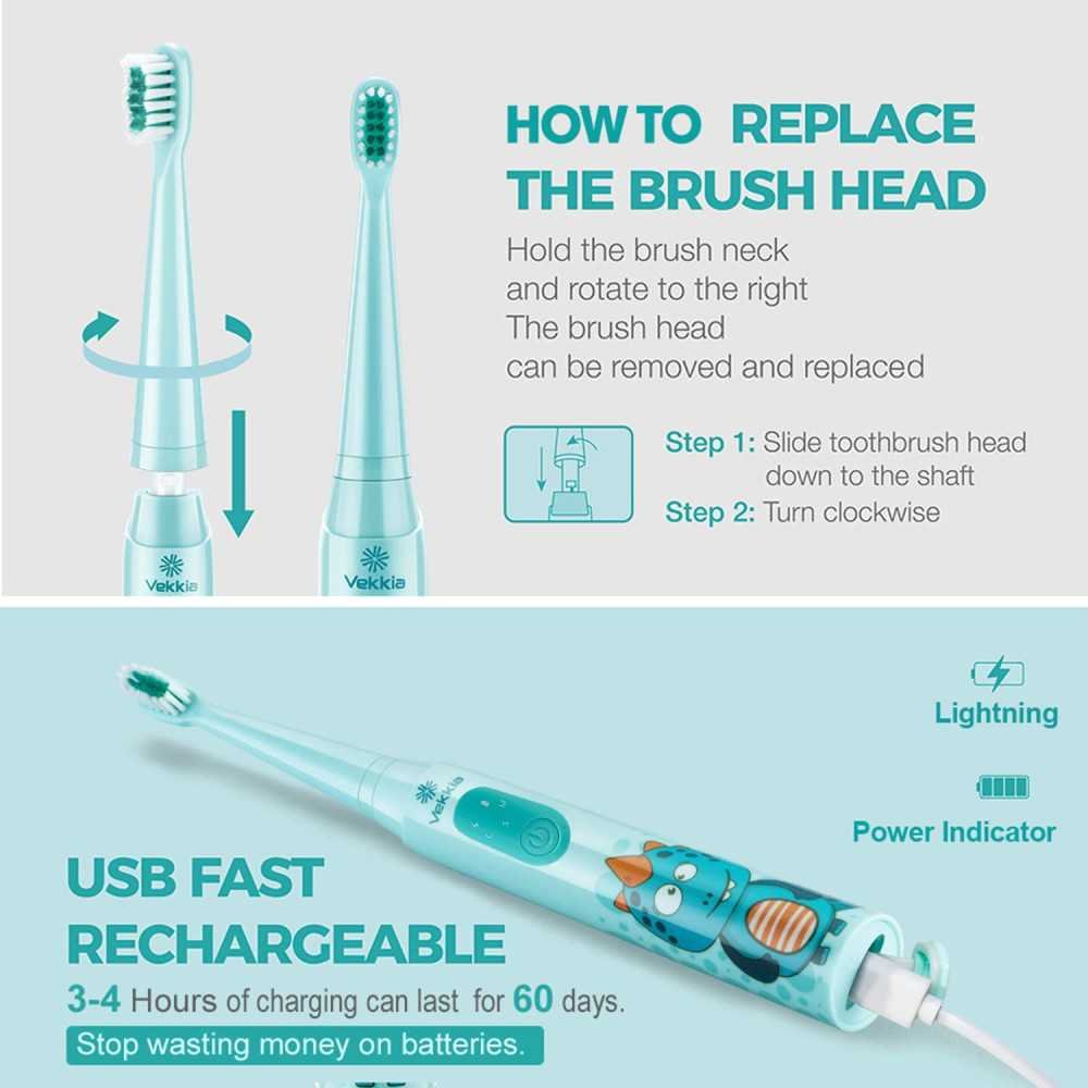 Sonic Rechargeable Kids Electric Toothbrush | TekChoice Electronics