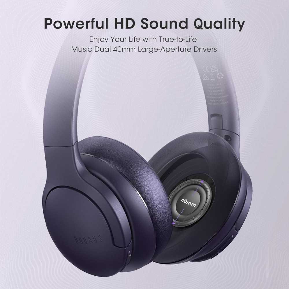 Bluetooth Headphones - 90H Playtime, Advanced EQ Modes, HD Mic, and More | TekChoice Electronics