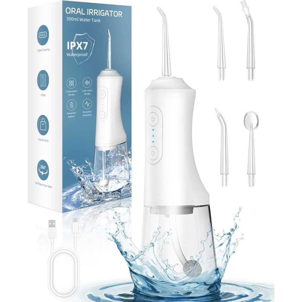 Rechargeable Water Dental Flosser for Professional Teeth Cleaning | TekChoice Electronics