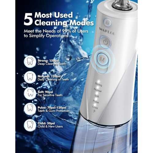 Rechargeable Water Flosser - Say Hello to Cleaner, Healthier Teeth on the Go | TekChoice Electronics