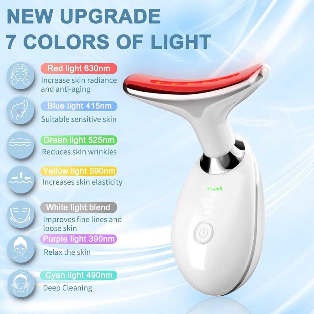 7 Color Neck Face Massager - Your Secret to Youthful Radiance | TekChoice Electronics