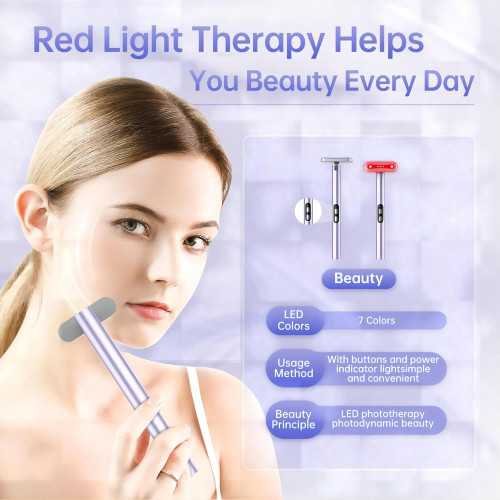 LED Light Therapy Wand for Radiant Face and Neck Rejuvenation | TekChoice Electronics