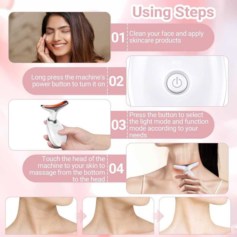 Light Face Neck Massager for Vibrant and Youthful Skincare at Home | TekChoice Electronics