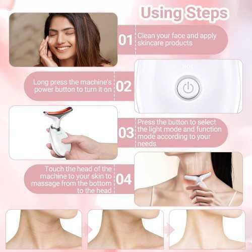 Light Face Neck Massager for Vibrant and Youthful Skincare at Home | TekChoice Electronics