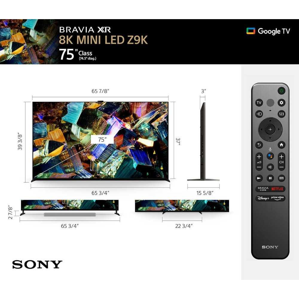 Sony BRAVIA XR 8K Mini LED Smart Google TV w/ Dolby Vision HDR | TekChoice Electronics