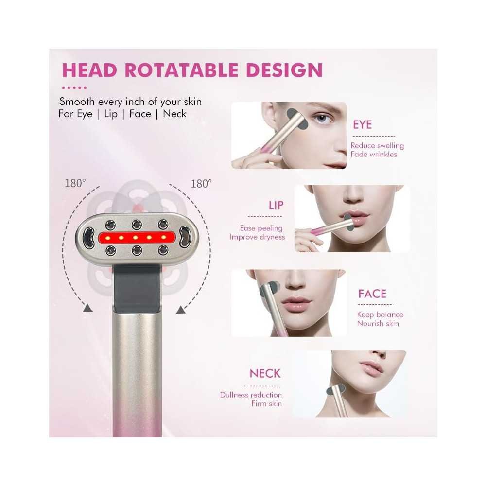 HD-15 Red-Light Therapy Face Wand and 7-Color Skincare Magic | TekChoice Electronics