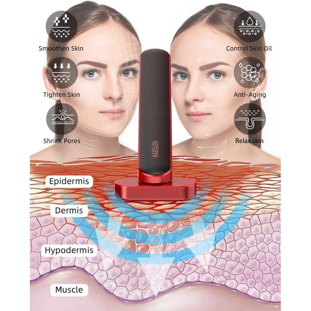 7 Colors LED Light Skincare Wand for Face, Neck, and Chin Rejuvenation at Home | TekChoice Electronics