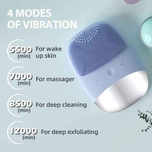 Sonic Facial Cleansing Scrubber for Deep Cleansing and Gentle Exfoliation | TekChoice Electronics