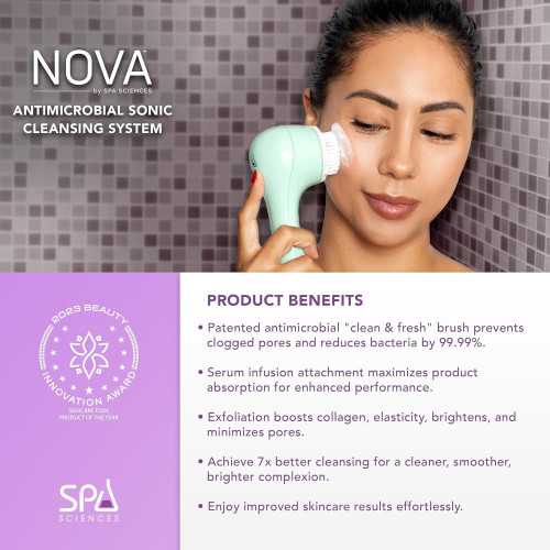 Spa Sciences Sonic Cleansing Brush for Luxurious Anti-Aging Skincare | TekChoice Electronics