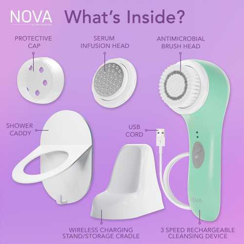 Spa Sciences Sonic Cleansing Brush for Luxurious Anti-Aging Skincare | TekChoice Electronics