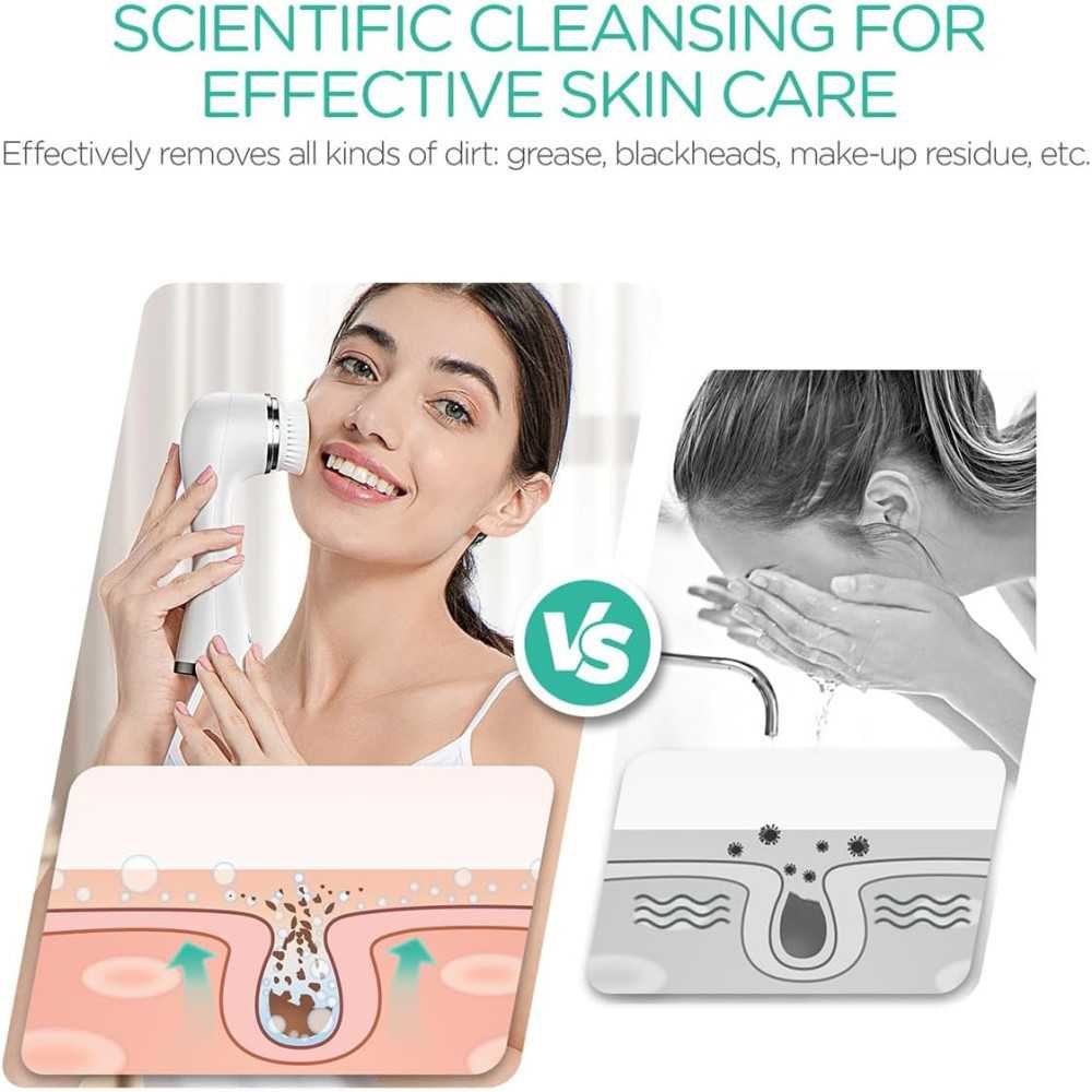 Rechargeable Facial Cleansing Brush for Clear, Radiant Skin | TekChoice Electronics