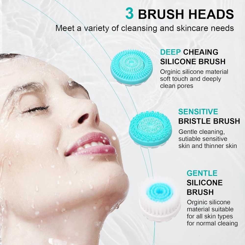 3 in 1 Electric Facial Cleansing Brush for Women and Men | TekChoice Electronics