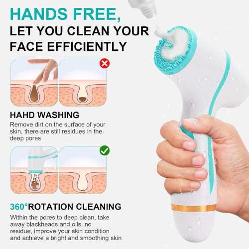 3 in 1 Electric Facial Cleansing Brush for Women and Men | TekChoice Electronics