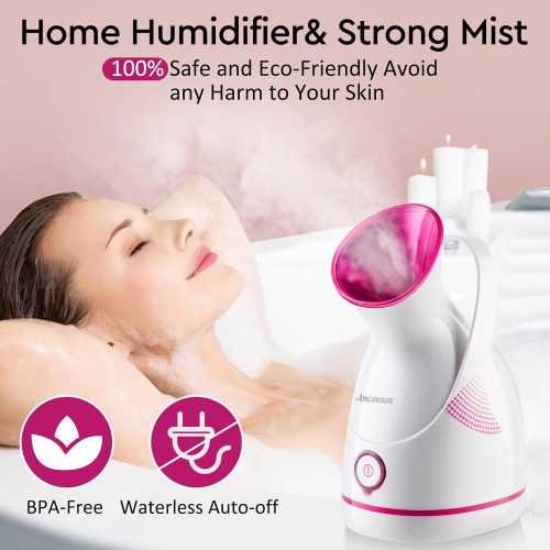 Nano Ionic Face Steamer & Stainless Steel Skin Kit for a Spa-Worthy | TekChoice Electronics