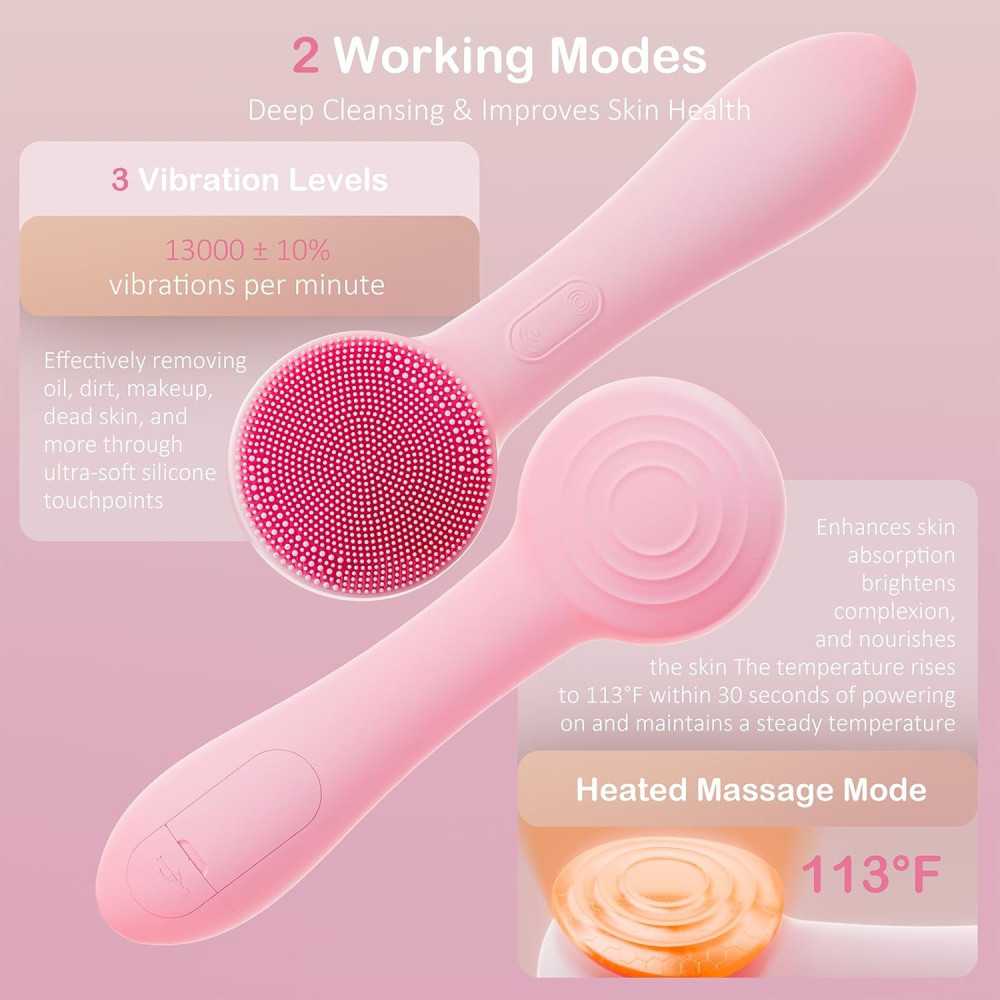 Rechargeable Facial Scrubber for Deep Pore Cleansing and Exfoliation | TekChoice Electronics