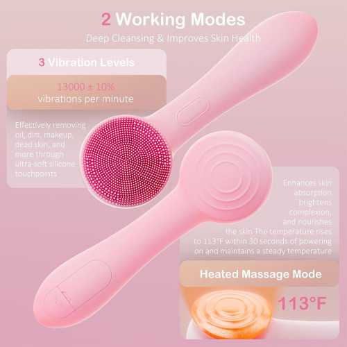 Rechargeable Facial Scrubber for Deep Pore Cleansing and Exfoliation | TekChoice Electronics