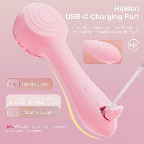 Rechargeable Facial Scrubber for Deep Pore Cleansing and Exfoliation | TekChoice Electronics