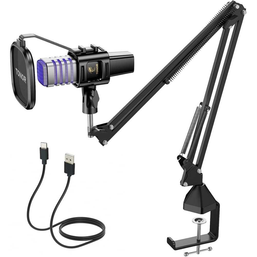 TC30S+ RGB USB Condenser Microphone Kit Perfect for Podcasting and Gamers | TekChoice Electronics