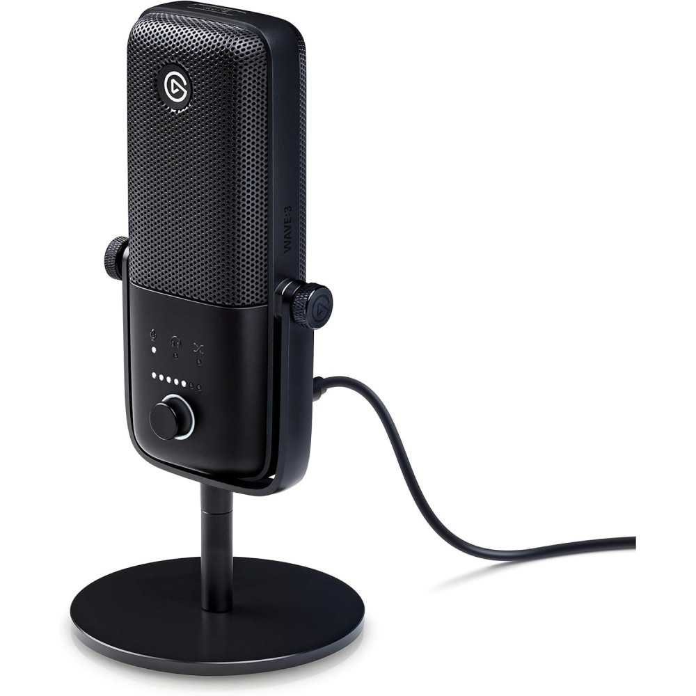 Wave 3 Premium USB Condenser Microphone - The Perfect Companion for Streaming, Podcasting, Gaming, and More | TekChoice Electronics