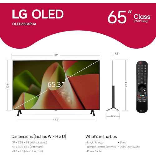 LG OLED77B4PUA Smart TV 4K Series featuring Magic Remote and Alexa Integration | TekChoice Electronics