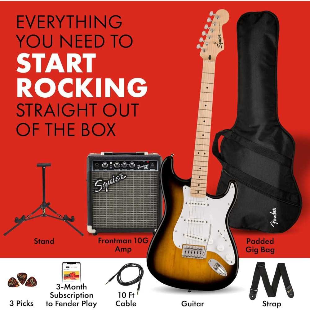 Sonic Series Stratocaster Electric Guitar Pack | TekChoice Electronics