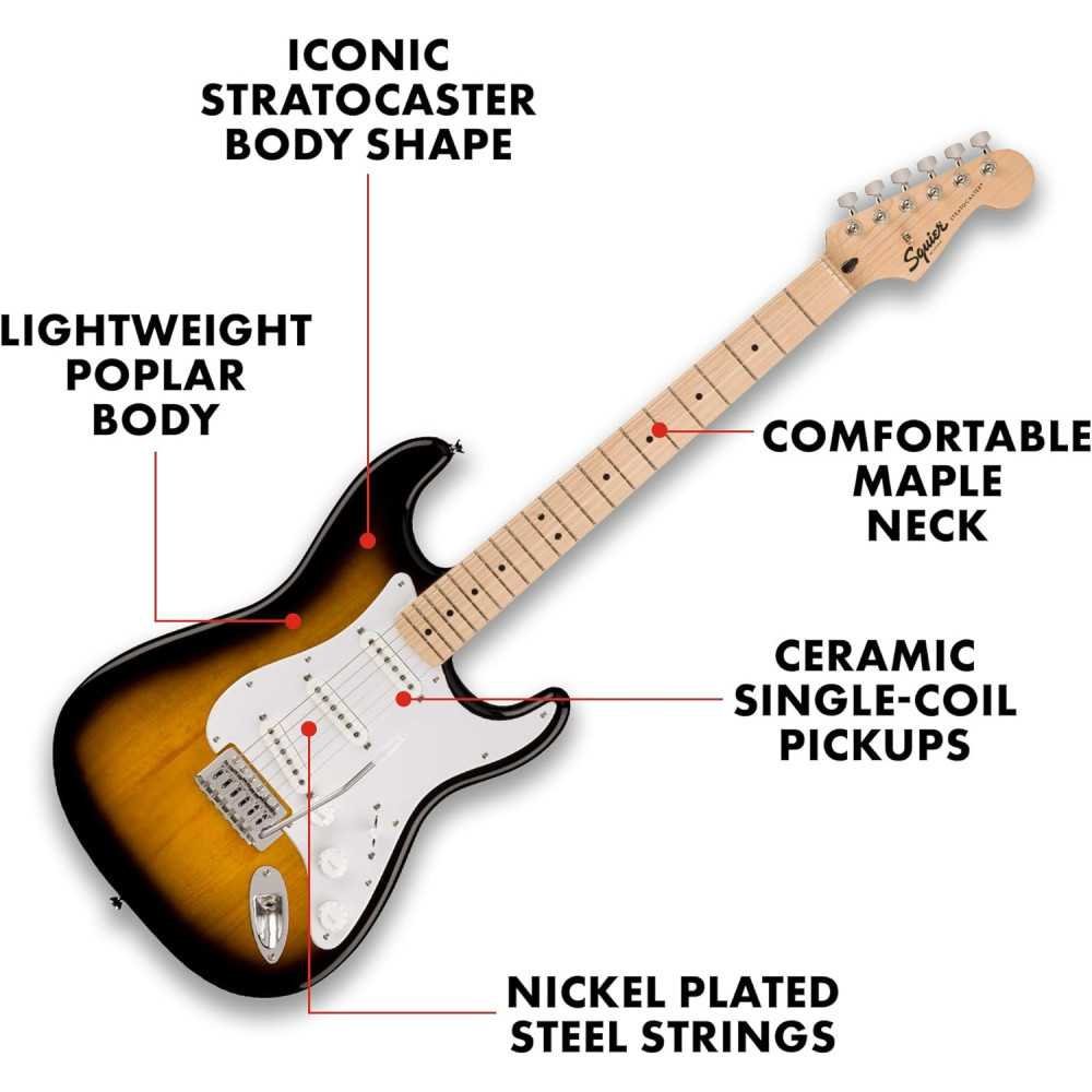 Sonic Series Stratocaster Electric Guitar Pack | TekChoice Electronics