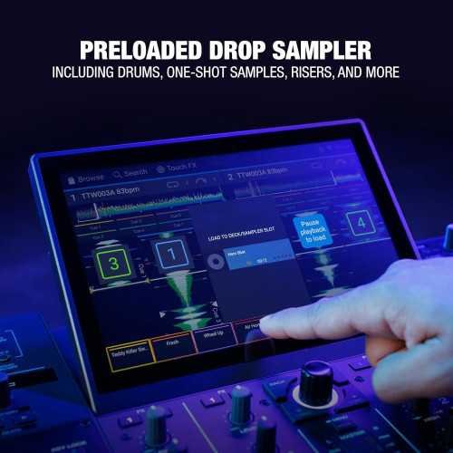 DJ PRIME 4+ Controller with Stem Separation on 4 Decks, Wi-Fi Streaming, Drop Sampler Mixer, 10.1 inch Touchscreen | TekChoice Electronics