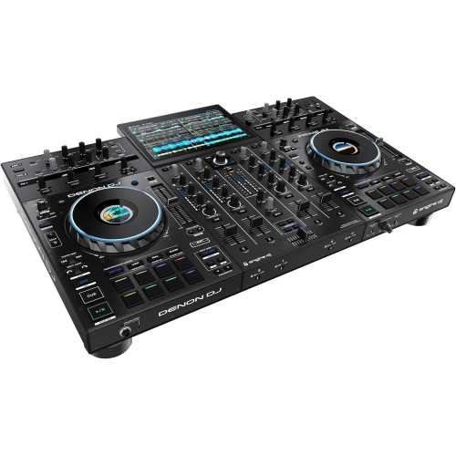 DJ PRIME 4+ Controller with Stem Separation on 4 Decks, Wi-Fi Streaming, Drop Sampler Mixer, 10.1 inch Touchscreen | TekChoice Electronics