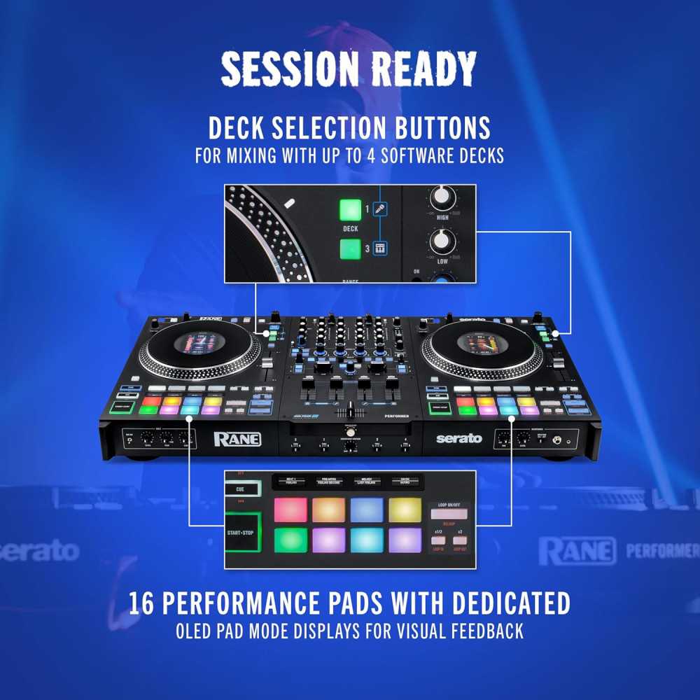 4-Channel Motorized DJ Controller with Advanced Features and Serato DJ Pro Integration | TekChoice Electronics