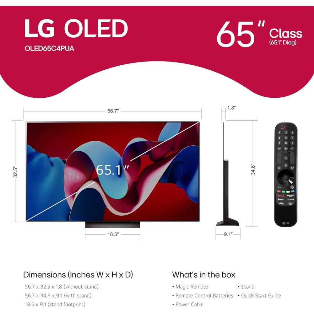 LG OLED evo C4 Series Smart TV - Alexa Built-in, 4K Processor, and Magic Remote | TekChoice Electronics