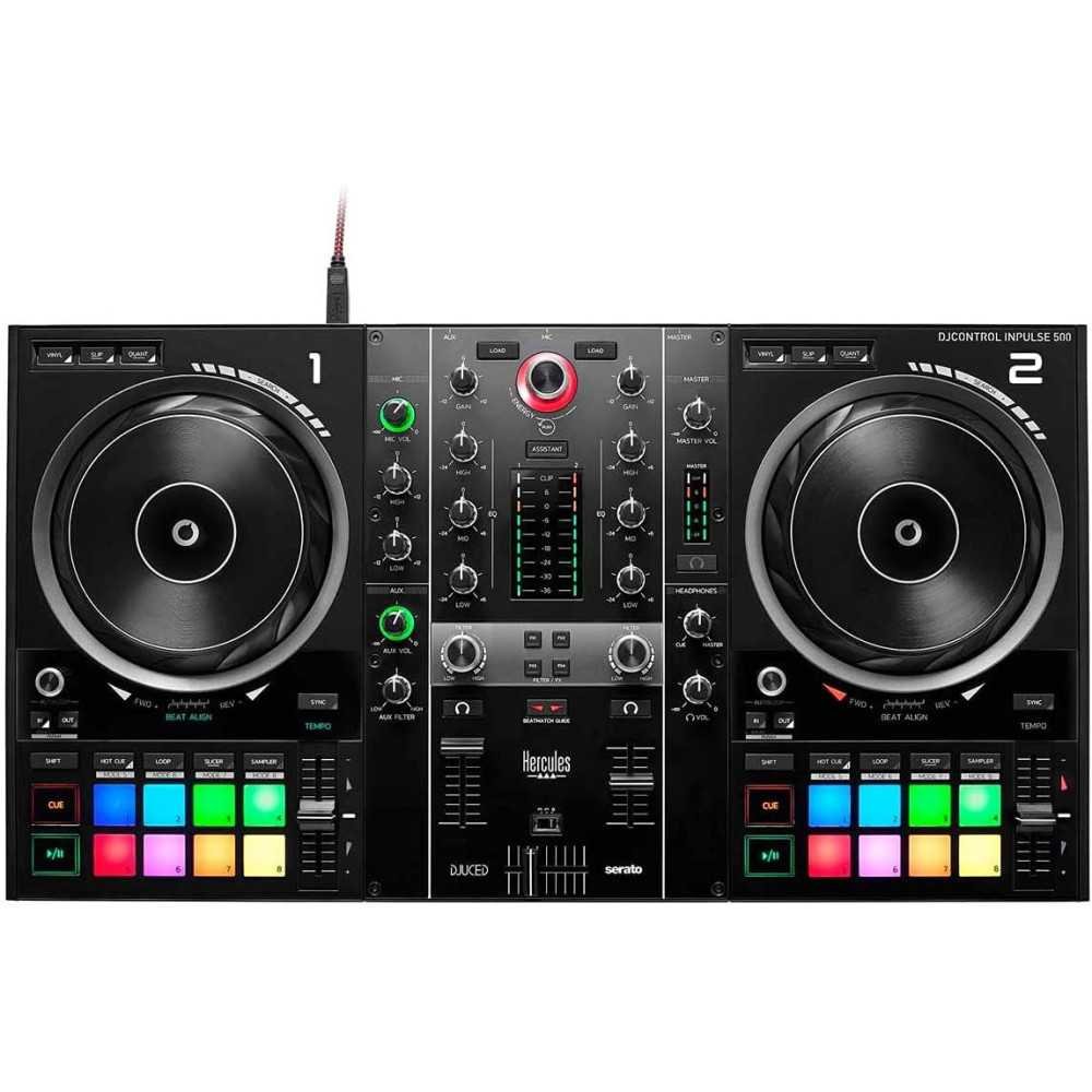 DJ PRIME 4+ Controller with Stem Separation on 4 Decks, Wi-Fi Streaming, Drop Sampler Mixer, 10.1 inch Touchscreen | TekChoice Electronics