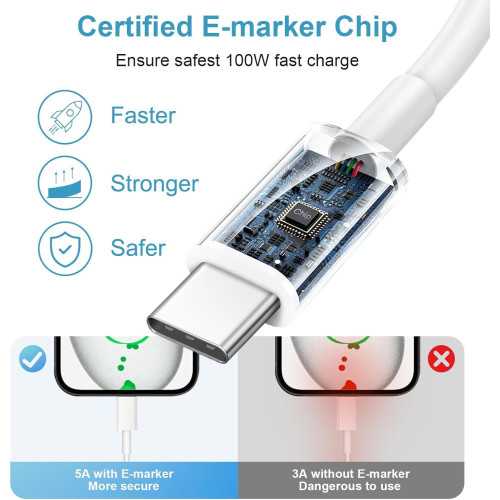 iPhone 15 / 16 Fast Charger Kit - Type C Charger and 6FT Cable Combo | TekChoice Electronics