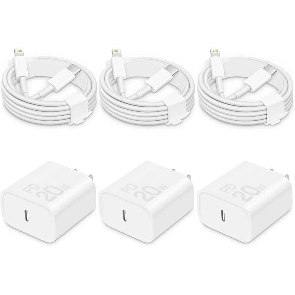 iPhone Chargers with Type C Wall Charger & Long USB C to Lightning Cables | TekChoice Electronics