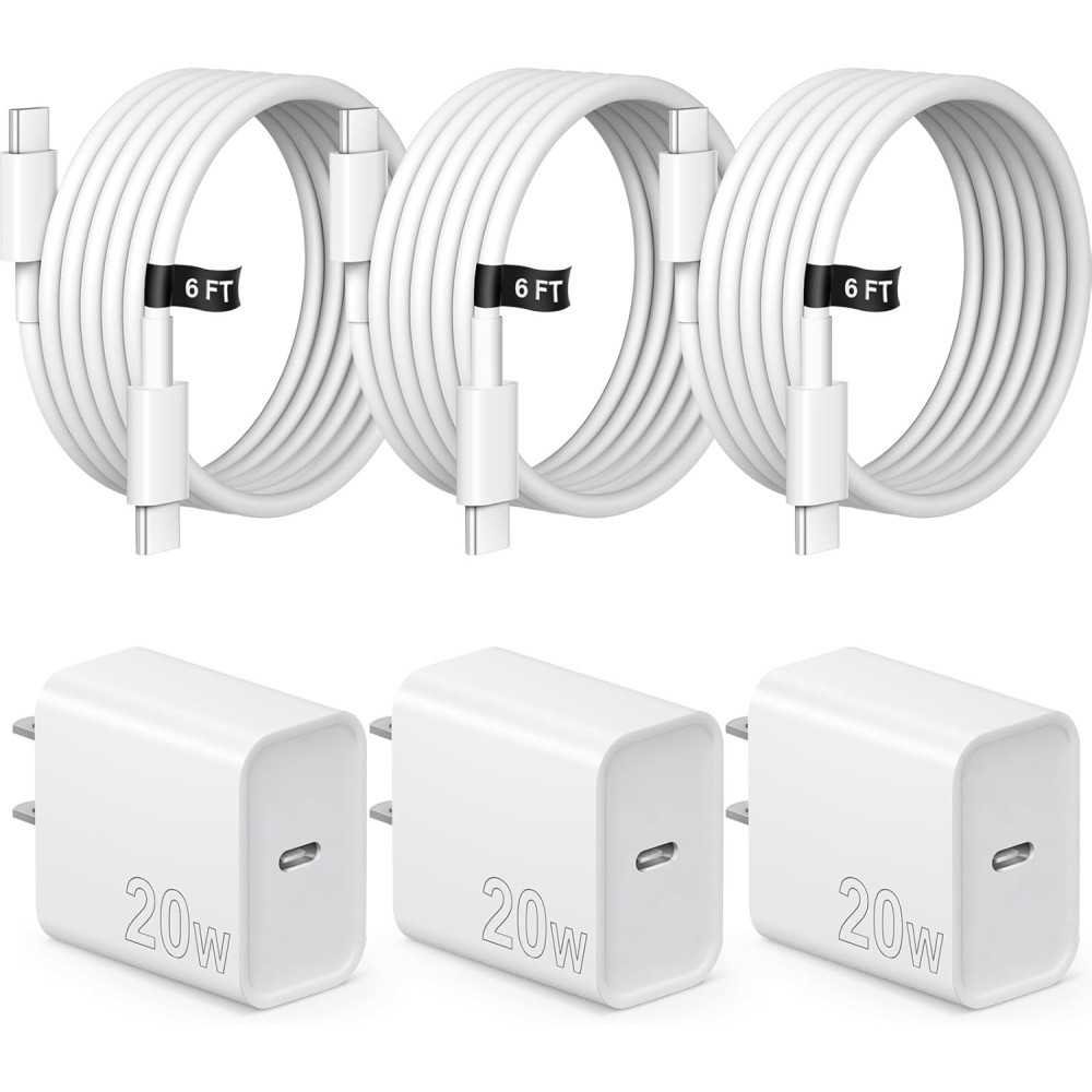 iPhone Chargers with Type C Wall Charger & Long USB C to Lightning Cables | TekChoice Electronics