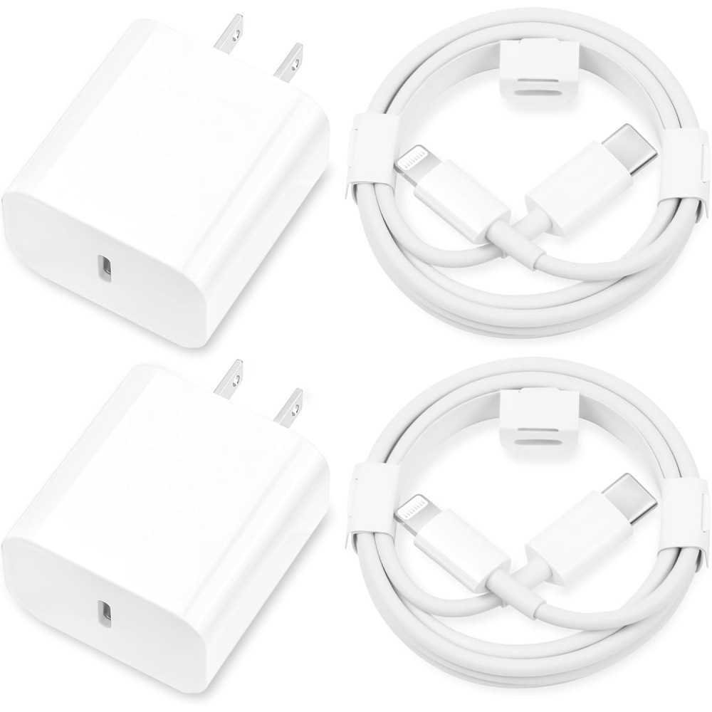 iPhone Chargers with Type C Wall Charger & Long USB C to Lightning Cables | TekChoice Electronics