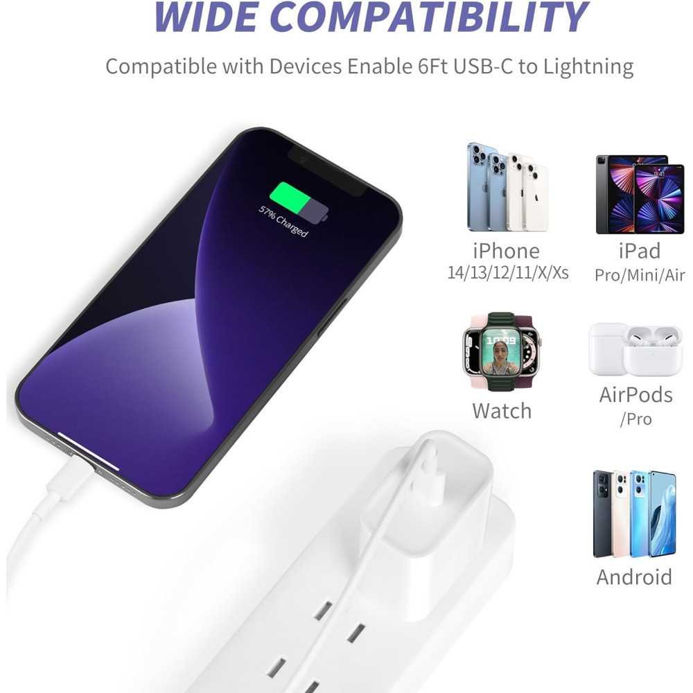 (2 Pack) Lightning-Fast MFi Certified 20W Type C Charger for iPhone and iPad | TekChoice Electronics
