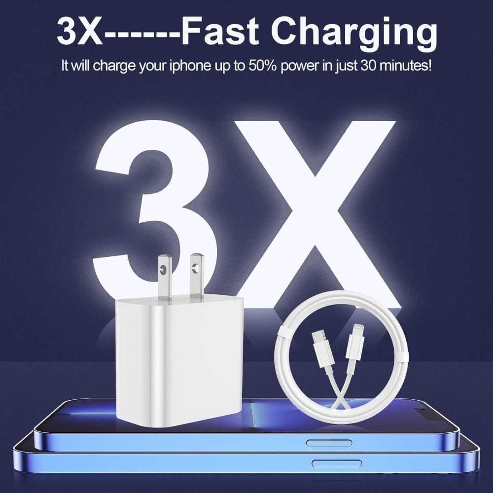 iPhone Chargers with Type C Wall Charger & Long USB C to Lightning Cables | TekChoice Electronics