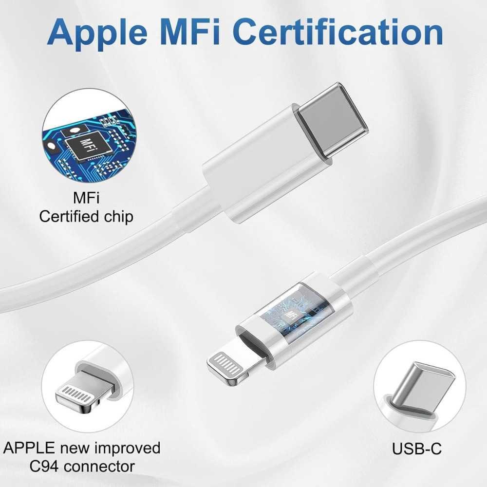 iPhone Chargers with Type C Wall Charger & Long USB C to Lightning Cables | TekChoice Electronics