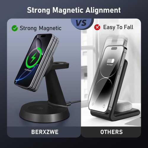 All-in-One Wireless Charging Station for iPhone, AirPods, and iWatch | TekChoice Electronics