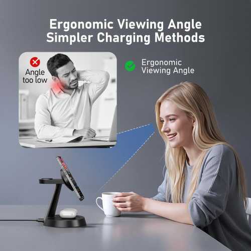 All-in-One Wireless Charging Station for iPhone, AirPods, and iWatch | TekChoice Electronics