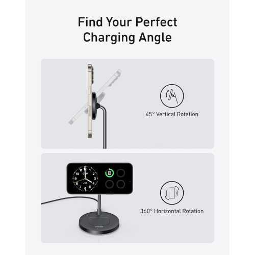 MagSafe Compatible Wireless Charging Station for iPhone 16/15/14/13/12 and AirPods Pro | TekChoice Electronics