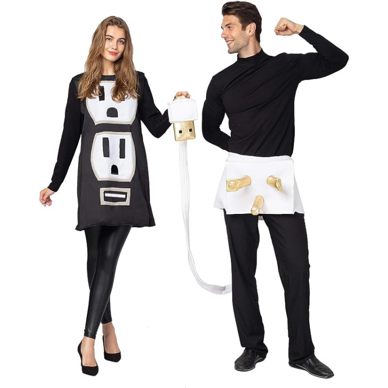 USB/Light Plug and Socket Couple Set - Halloween Costume