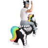 Inflatable Ride A Skeleton Unicorn - Halloween Costume