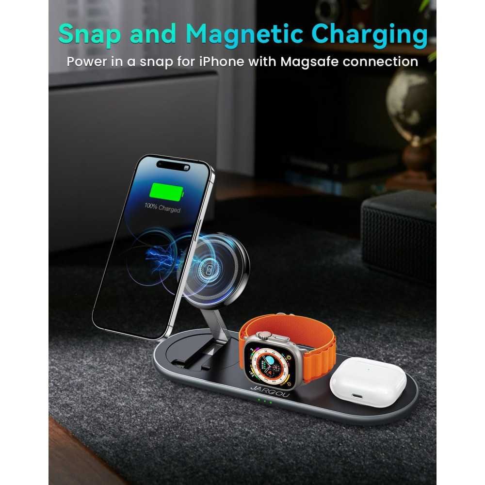 Lightning-fast Charging Station for iPhone, Apple Watch, and AirPods All in One | TekChoice Electronics