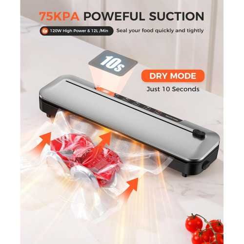 6-in-1 Vacuum Sealer Machine for Keeping Food Fresh Longer | TekChoice Electronics