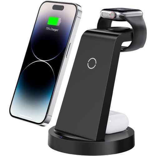 Wireless Charging Station for iPhone, Apple Watch, and AirPods | TekChoice Electronics